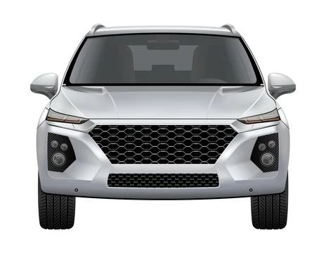 Realistic vector car SUV with transparency Stock Illustration