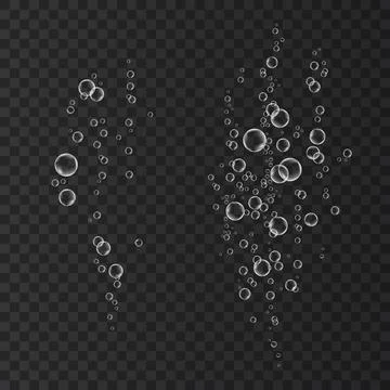 Realistic vector champagne  bubbles texture. 库存插图