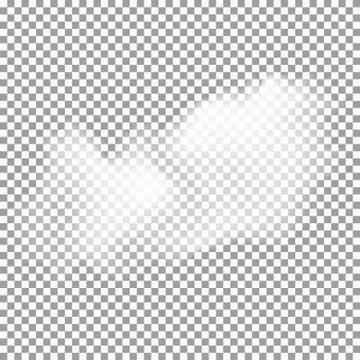 Realistic vector clouds with vector transparency Stock Illustration