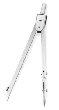 Realistic vector drawing compass Stock Illustration