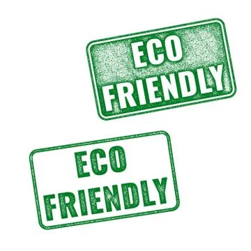 Realistic vector Eco Friendly grunge rubber stamp Stock Illustration
