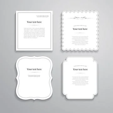 Realistic Vector frame shape for you design Realistic Vector frame shape f... Stock Photos