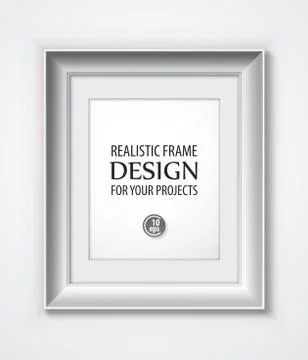 Realistic Vector Frame template. Vector illustration Stock Illustration