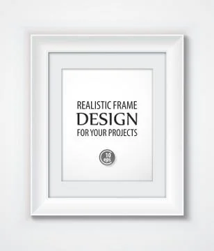 Realistic Vector Frame template. Vector illustration Stock Illustration