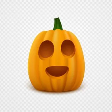 Realistic vector Halloween Pumpkin Stock Illustration