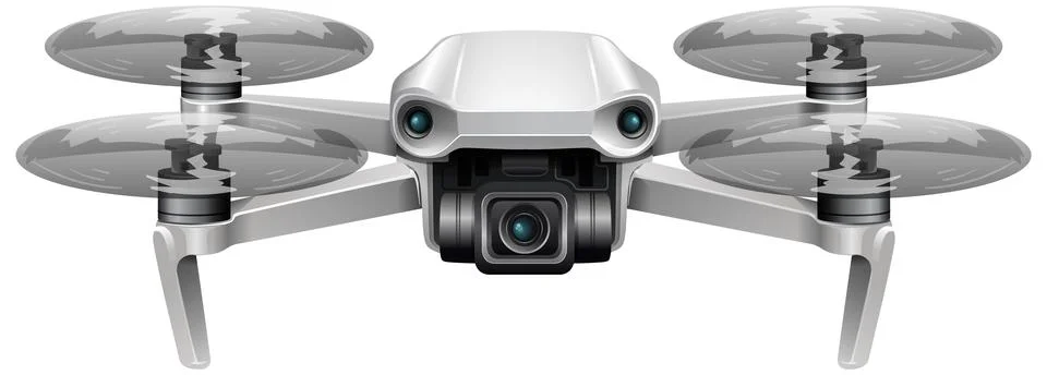 Realistic Vector Illustration of a Modern Drone Stock Illustration