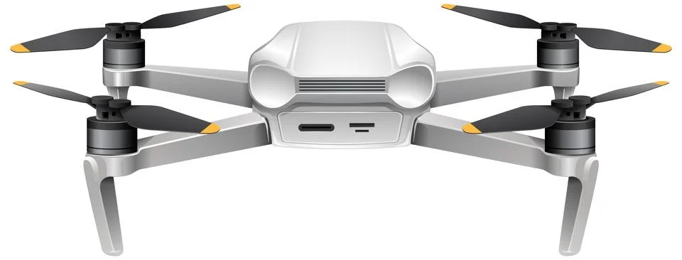 Realistic Vector Illustration of Modern Drone Stock Illustration