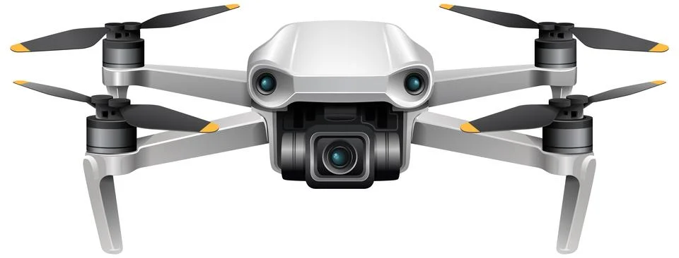 Realistic Vector Illustration of a Modern Drone Stock Illustration
