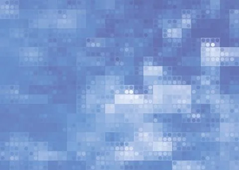 Realistic vector image of summer blue bright sky with clouds Stock Illustration