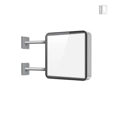 Realistic vector light box template Ilustración de archivo