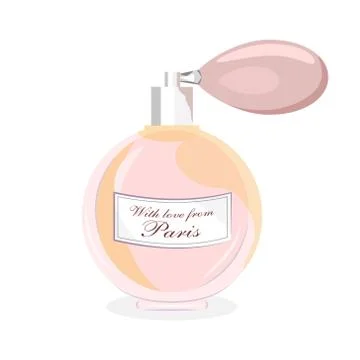 Realistic vector perfume bottle Stock Illustration