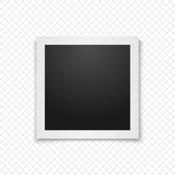 Realistic vector photo frame. Stock Illustration