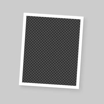 Realistic vector photo frame. Template photo design. Vector illustration Stock-Illustration