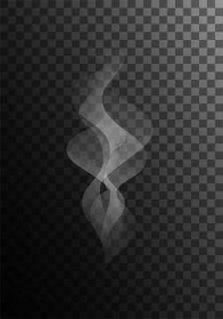 Realistic vector smoke Stock Illustration