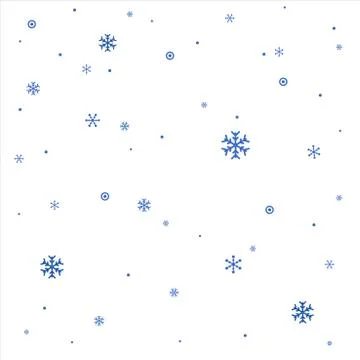 Realistic Vector Snowflakes . Stock Illustration