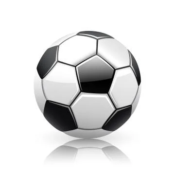Realistic Vector Soccer Ball Stock Illustration