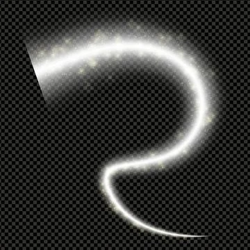 Realistic vector sparkle spotlight light effect on transparent shape Illustration