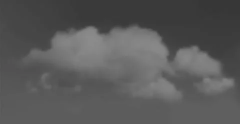 Realistic vector transparent clouds illustration on grey background Stock Illustration