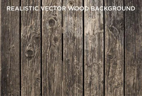 Realistic vector wooden background set (1 of 2) Stock Illustration