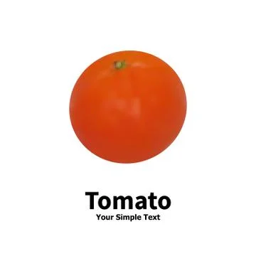 Realistic vegetable tomato Illustrazione stock