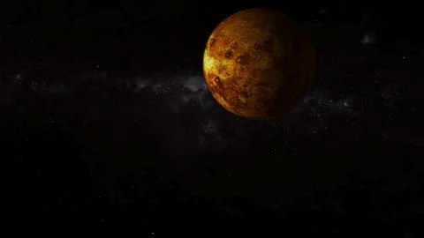 Realistic Venus surface planet on space Stock Illustration