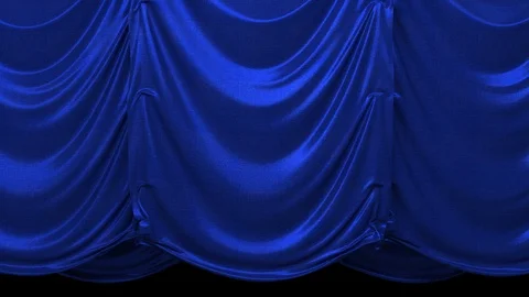 Realistic Vertical Curtain Opening Stock Footage 100555062