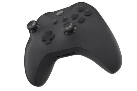 Realistic video game controller isolated on white with clipping path. Stock Illustration