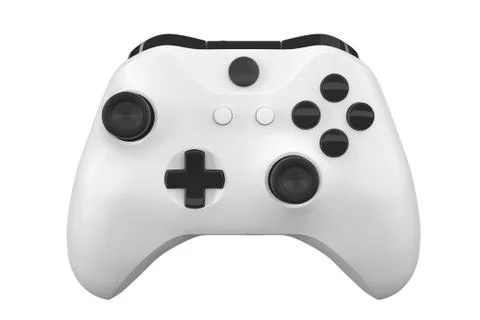 Realistic video game controller isolated on white with clipping path. Stock Illustration
