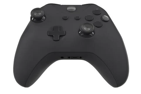 Realistic video game controller isolated on white with clipping path. Stock Illustration