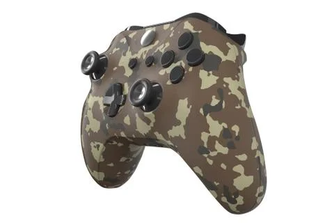 Realistic video game controller isolated on white with clipping path. Stock Photos
