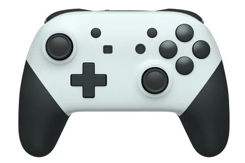 Realistic video game controller on white background Stock Illustration