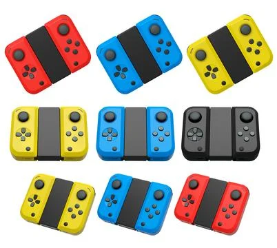 Realistic video game controllers console attached to mobile phone isolated on Stock Illustration