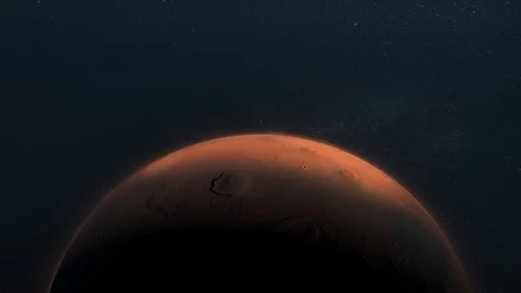 Realistic view of Mars from Space 스톡 동영상 98606381