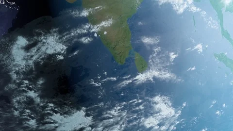 Realistic view of the planet Earth from space 3D rendering 스톡 동영상 108364979
