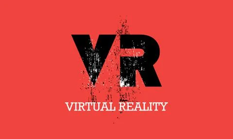 Realistic virtual reality background for web page, banner, application, game Stockillustratie
