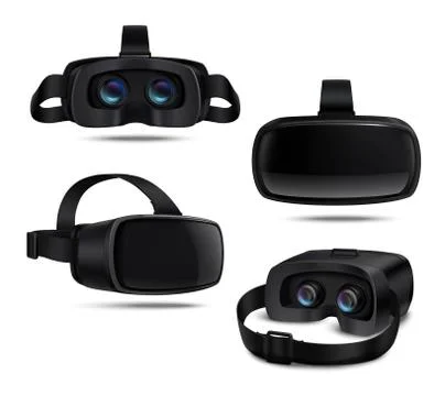 Realistic VR Headset Stockillustratie