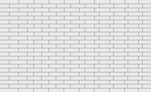Realistic wall background, new white brickwork - Vector イラスト素材