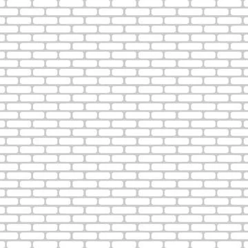 Realistic wall background, new white brickwork - Vector Stock Illustration