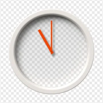 Realistic Wall Clock Stock Illustration