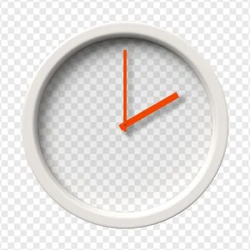 Realistic Wall Clock Stock Illustration