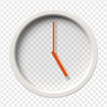 Realistic Wall Clock Stock Illustration