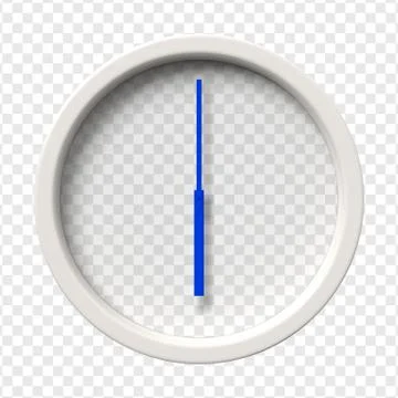 Realistic Wall Clock Stock Illustration