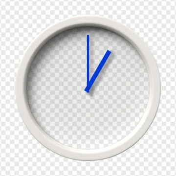 Realistic Wall Clock Stock Illustration