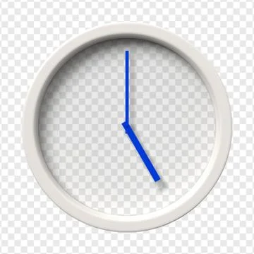 Realistic Wall Clock Stock Illustration