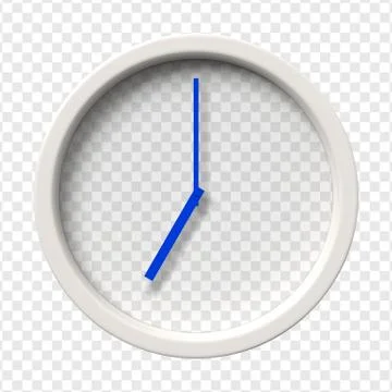 Realistic Wall Clock Stock Illustration