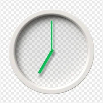 Realistic Wall Clock Stock Illustration