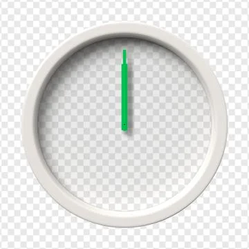 Realistic Wall Clock Stock Illustration