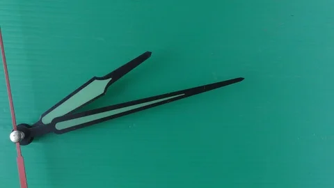 Realistic watch in seamless loop on green background, 스톡 동영상 92329729