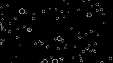 Realistic Water Bubble Animation| Transparent Background Stock Footage 311328117