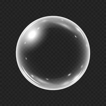 Realistic water bubble isolated イラスト素材